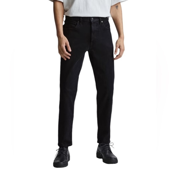 NEW EVERLANE The Organic Taper Jean in Black Relax Taper Fit Size 35 x 34 - Picture 1 of 9